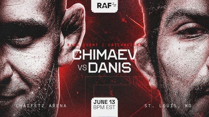 Khamzat Chimaev ile Dillon Danis RAF 10 Ana Maçında Karşılaşacak